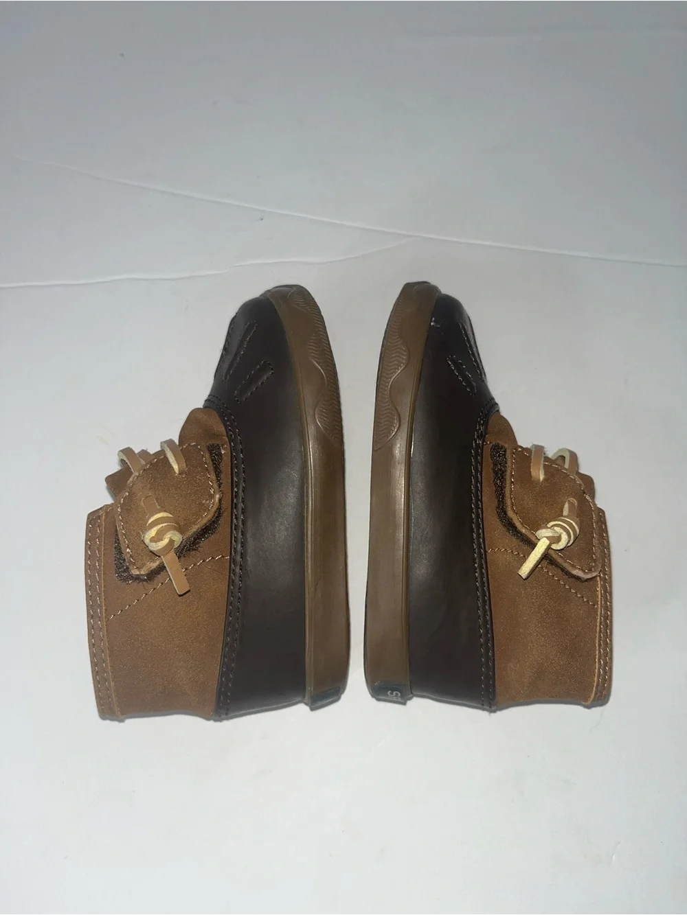 Sperry Baby Boys Brown and Tan Kids Duck Boots size 4